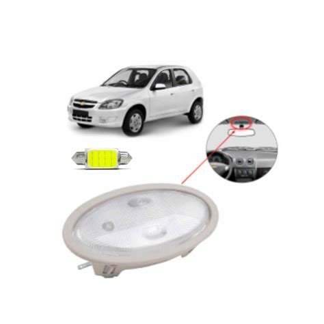 Lanterna Luz De Teto Lampada Led Chevrolet Celta