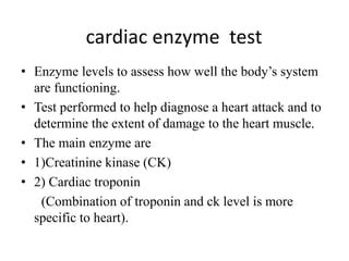 Cardiac Function Test PPT