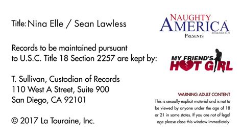 Nina Elle Sean Lawless My Friends Hot Girl Trailer