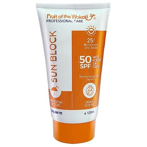 Fruit Of The Wokali Sun Block Spf50 120ml Urban Beauty