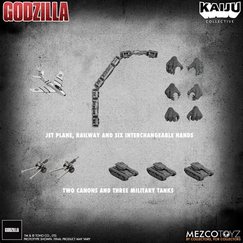 Godzilla Black White Edition Mezco Kaiju Collective