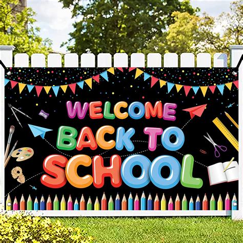 Big Welcome Back To School Banner – 72×44 Inch, Teacher Back To School ...