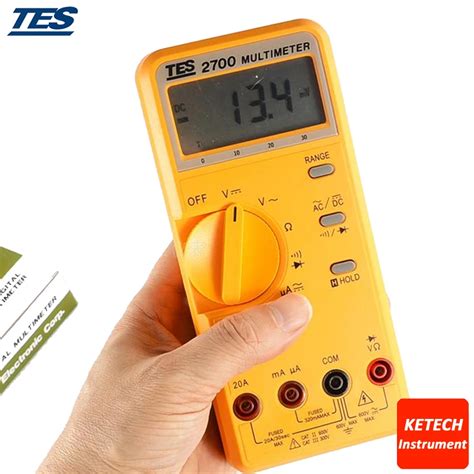 Lcr Multimeter 3 12 Lcd With Data Hold And Peak Hold Function Tes2712