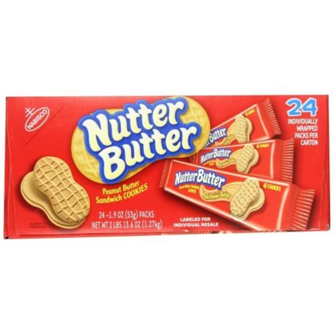 Nabisco Nutter Butter Sandwich Cookies Peanut 24 Count 1 King Soopers