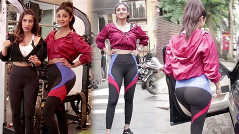 Shilpa Shetty Very Exy Looks In Skin Tight Gym Dress Shilpa Shetty Gym Workout Youtube