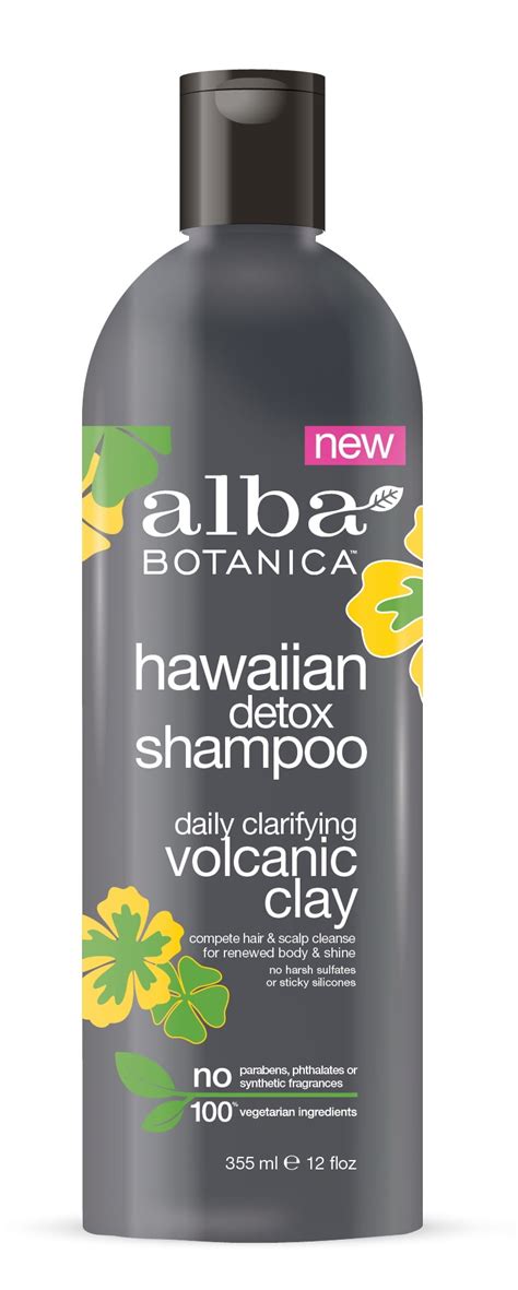 Alba Botanica Detox Clarifying Shampoo, Volcanic Clay, 12 oz - Walmart.com