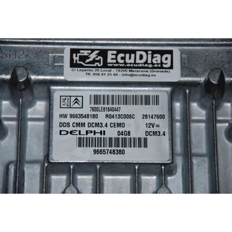 Ecu Motor Delphi Dcm R C C Psa