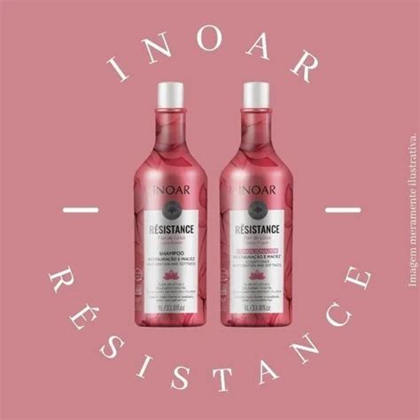 Kit Inoar Résistance Flor De Lótus Shampoo E Cond 1l MercadoLivre