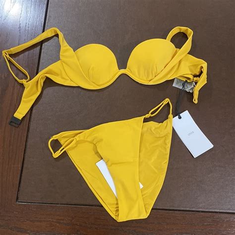 Onia Swim Onia Bikini Set Hannah Bikini Bottom Annalise Bikini Top Burnt Sun Yellow Poshmark