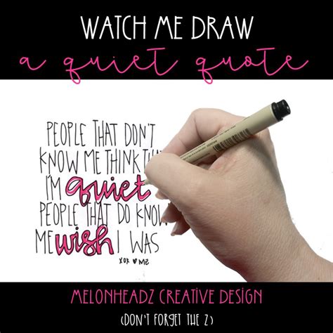 Quiet Quote Clipart Digi Stamp Reel Melonheadz
