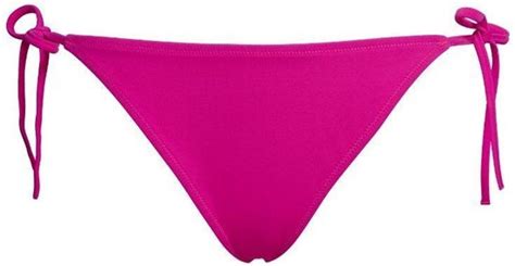 Calvin Klein Cheeky String Side Tie Bikini Roze Bol