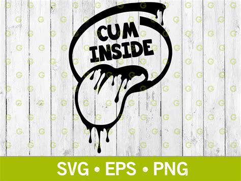 Cum Inside Tongue Decal Svg Cum Svg Oral Sex Svg Blowjob Svg Sucking Dick Svg Sex Svg