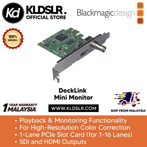 Blackmagic Design DeckLink Mini Monitor (Blackmagic Design Malaysia)