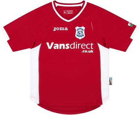 Cardiff City Away Football Shirt 2005 2006 Sponsored By Redrow Homes