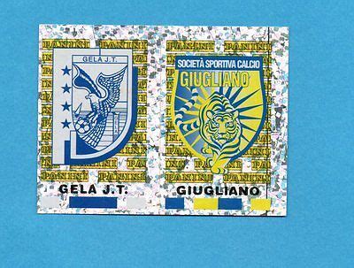 PANINI CALCIATORI 2001 2002 Figurina N 689 GELA GIUGLIANO SCUDETTO