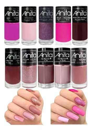 Kit Esmaltes Anita Tons Nude E Rosa Mercadolivre