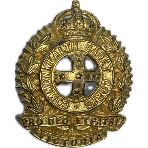 Cap Badge The Victoria Volunteer Cadet Corps