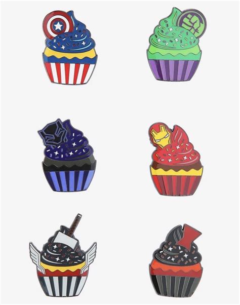 Marvel Eat The Universe Blind Box Cupcake Pins At Hot Topic Disney Pins Blog