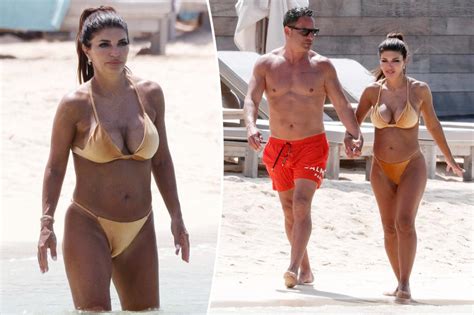 Teresa Giudice Sizzles In Gold Bikini On Vacation