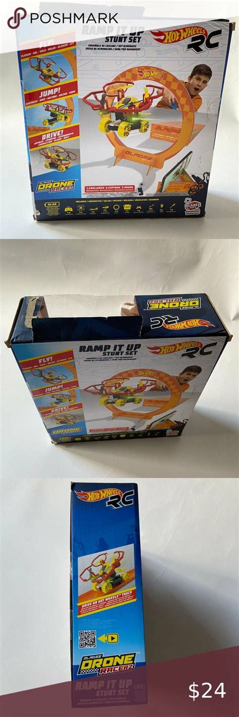 Hot Wheels Bladez Drone Racerz Ramp It Up Stunt Set 85445 Hot Wheels Stunts Hot