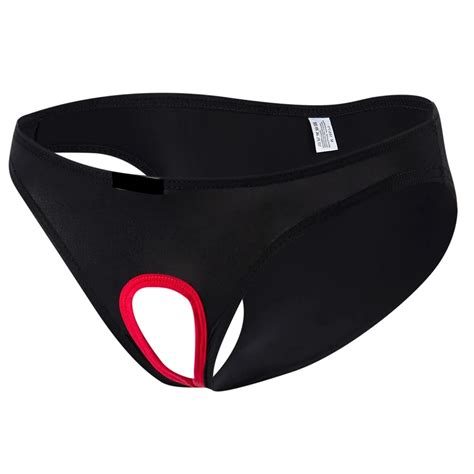 Sous V Tements Rotiques Unisexes Entrejambe Ouvert Lingerie Sexy Pour Homme Slip Sans