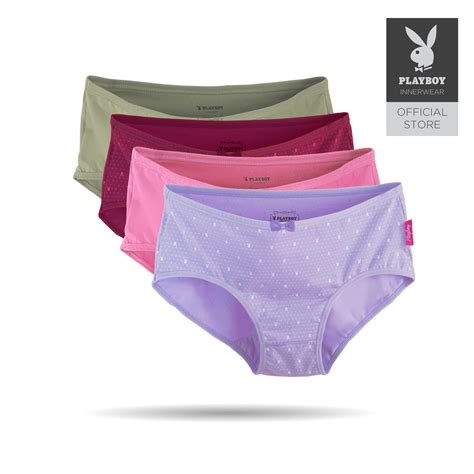 Playboy Lingerie Cotton Stretch Midi Panties Assorted Colour Pcs PL D Lazada