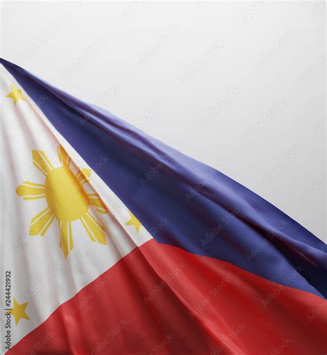 Filipino Flag Philippines National Colors Background Stock