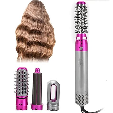 Professional In Hair Dryer Hot Comb Set Wet Dry Straightening Curling Blow Drying Of Hot