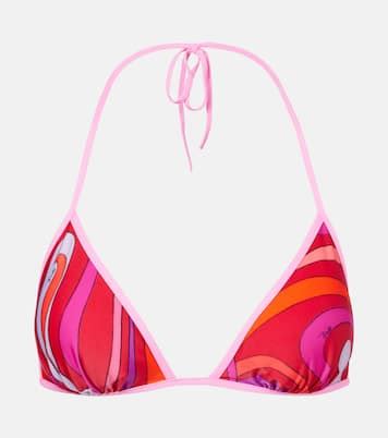 Marmo Bikini Top In Multicoloured Pucci Mytheresa