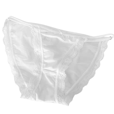 Kcodviy Custom Letter Logo Low Waist Striped Tangas No Show Bikini