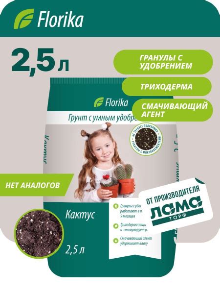 Грунт для кактусов и алоэ "Кактус-Алоэ" 2,5л, Florika - купить по ...