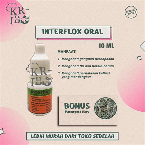 Jual OBAT FLU KELINCI INTERFLOX ORAL 10 ML Shopee Indonesia