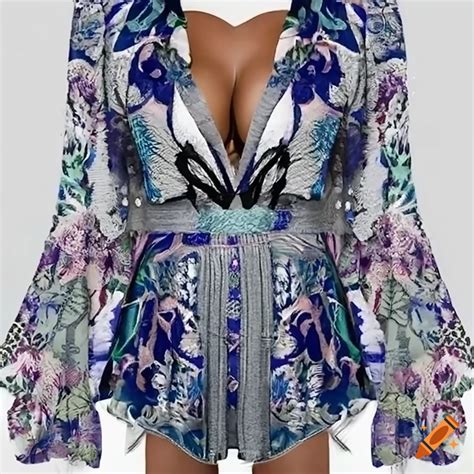 3d Render Of Revolve Ss24 Playsuit With Herringbone Design On Craiyon