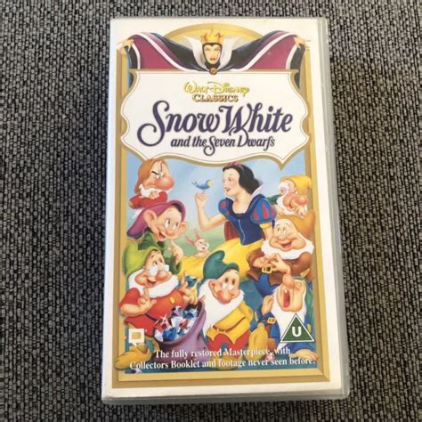 SNOW WHITE AND The Seven Dwarves VHS Video Walt Disney Classics 3 00