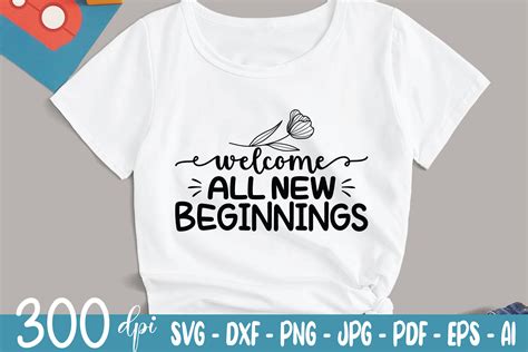 Welcome All New Beginnings Svg By Black Gallery Thehungryjpeg