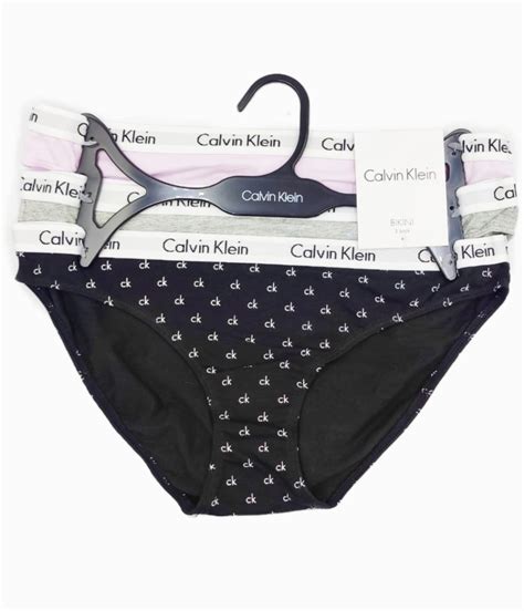 Calvin Klein Ropa Interior Dama Set Pantis Bikini Algod N Mercado Libre