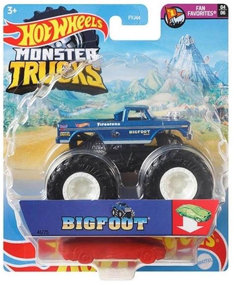 Бъги Hot Wheels Monster Trucks Big Foot 1 64 Отлична цена Ozone bg
