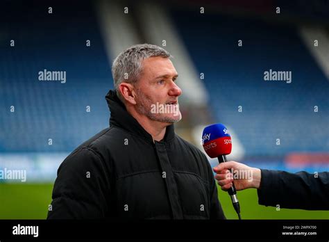 John Smiths Stadium Huddersfield England 2nd March 2024 Sky Sports Commentator Andy