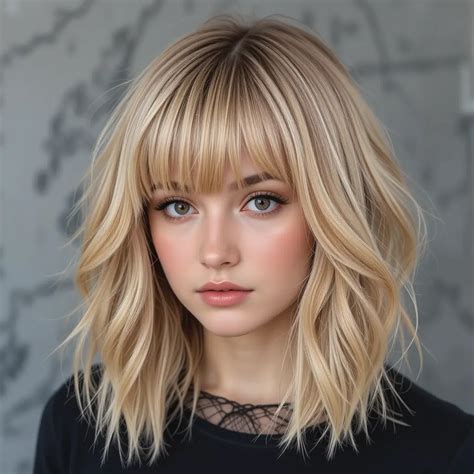 Fierce Blonde Wolf Cut Ideas With Bangs Youll Love Hair Style Inspirations