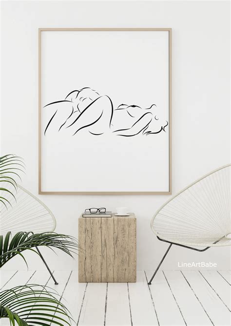 Minimalist Oral Sex Erotic Line Art Oral Sex Art Sensual Line Art