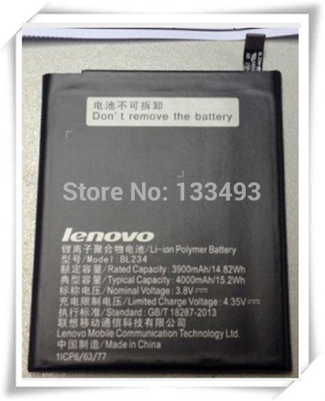 Buy Original Lenovo Bl234 Battery 4000mah For Lenovo P70 T Built In Mobile Phone Online ₹849