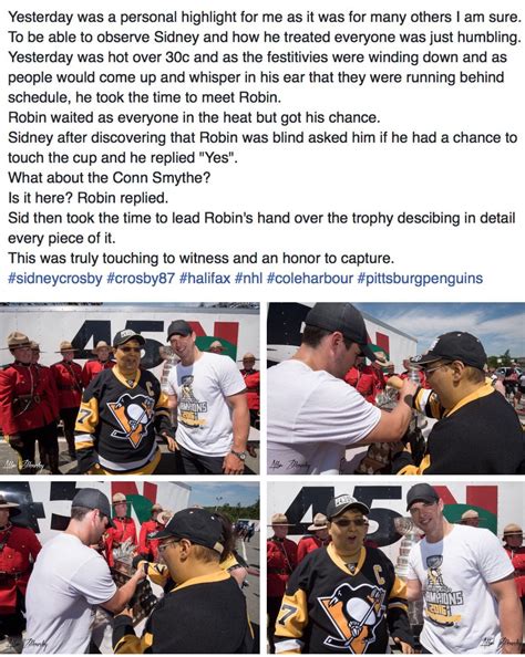 Nice story about Crosby from his day with the cup : r/hockey