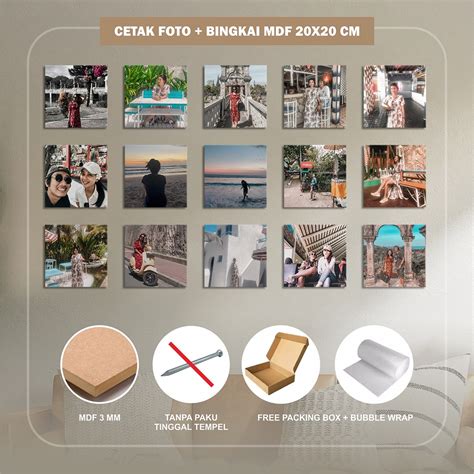 Jual Cetak Foto Bingkai Papan Mdf X Cm Shopee Indonesia