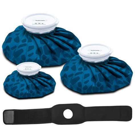 BYXAS Ice Pack Bags With Wrap For Injuries Reusable Cold Pack Water Bag Hot Bag For Pain Relief