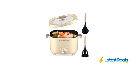 Audecook Nonstick Electric Hot Pot Beige L At Amazon