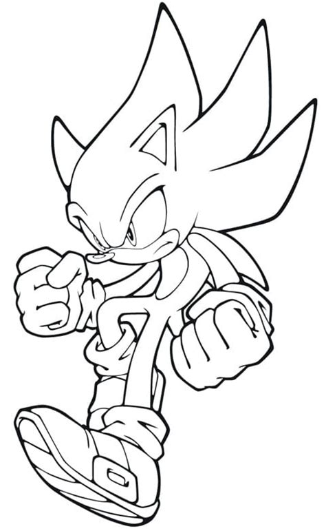 Sonic Driving Car Coloring Page - Free Printable Coloring Pages for Kids