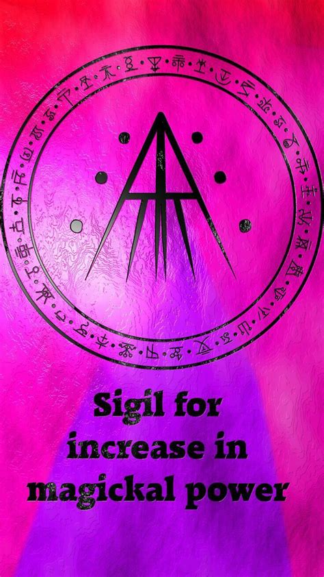 The Zodiac Sign For Increase In Magickal Power On A Pink And Purple