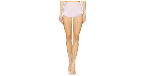 Selkie The Ruffle Bikini Bottom In White Lyst