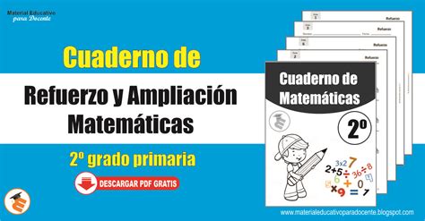 Material Educativo Cuaderno De Refuerzo Y Ampliaci N Matem Ticas Do