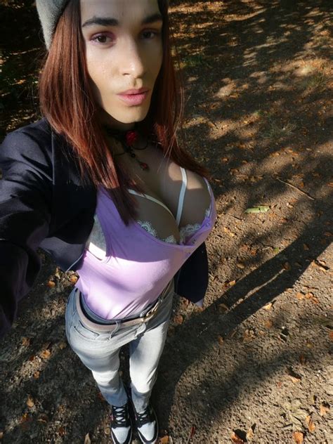 Crossdresser Enjoying Morning Walk In The Woods Shemale Public Porn Feat Alainasanchez Xhamster